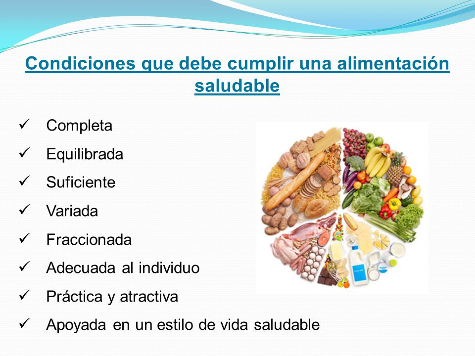 Armonica alimentacion suficiente adecuada completa
